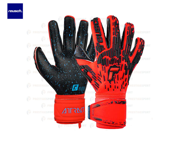 Reusch Attrakt Freegel Fusion Goaliator Rosso Guanti Portiere