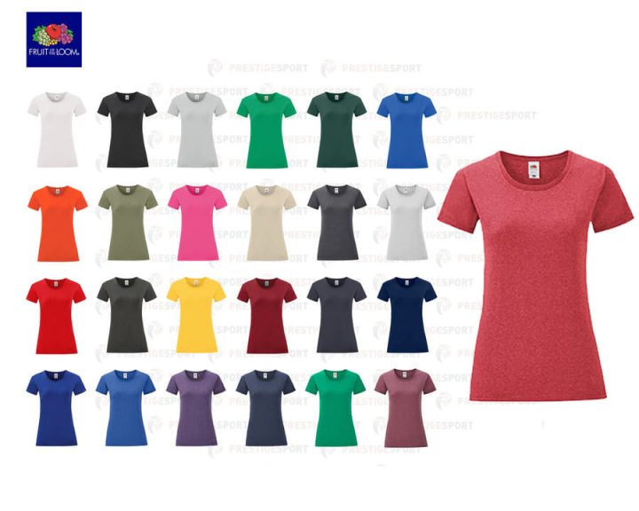 Fruit of the Loom Iconic 150 T-Shirt Donna