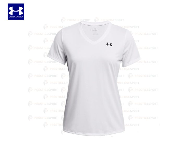 Under Armour UA Tech V-Neck Maglia Donna Bianco