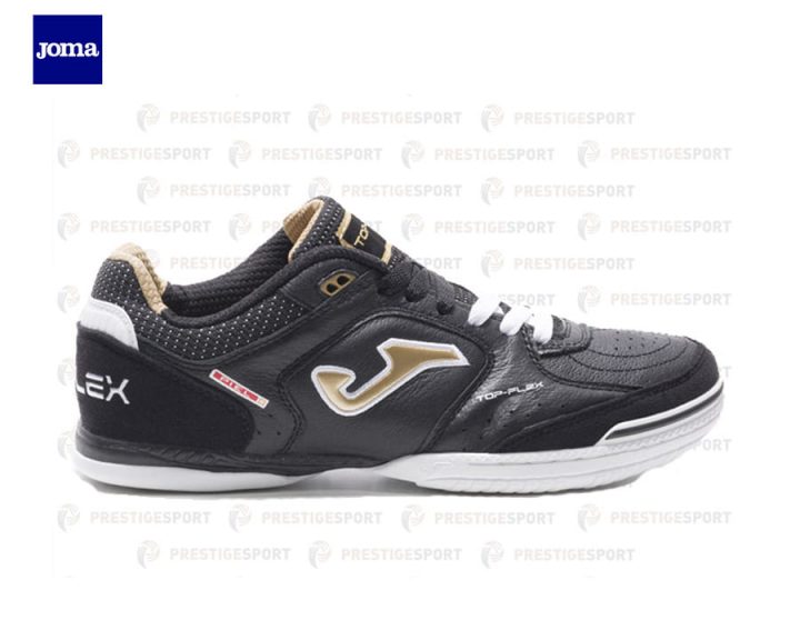 JOMA TOP FLEX 801 NERO-ORO SCARPA FUTSAL