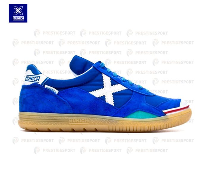MUNICH GRESCA 3000605 AZZURRO-BIANCO SCARPA FUTSAL