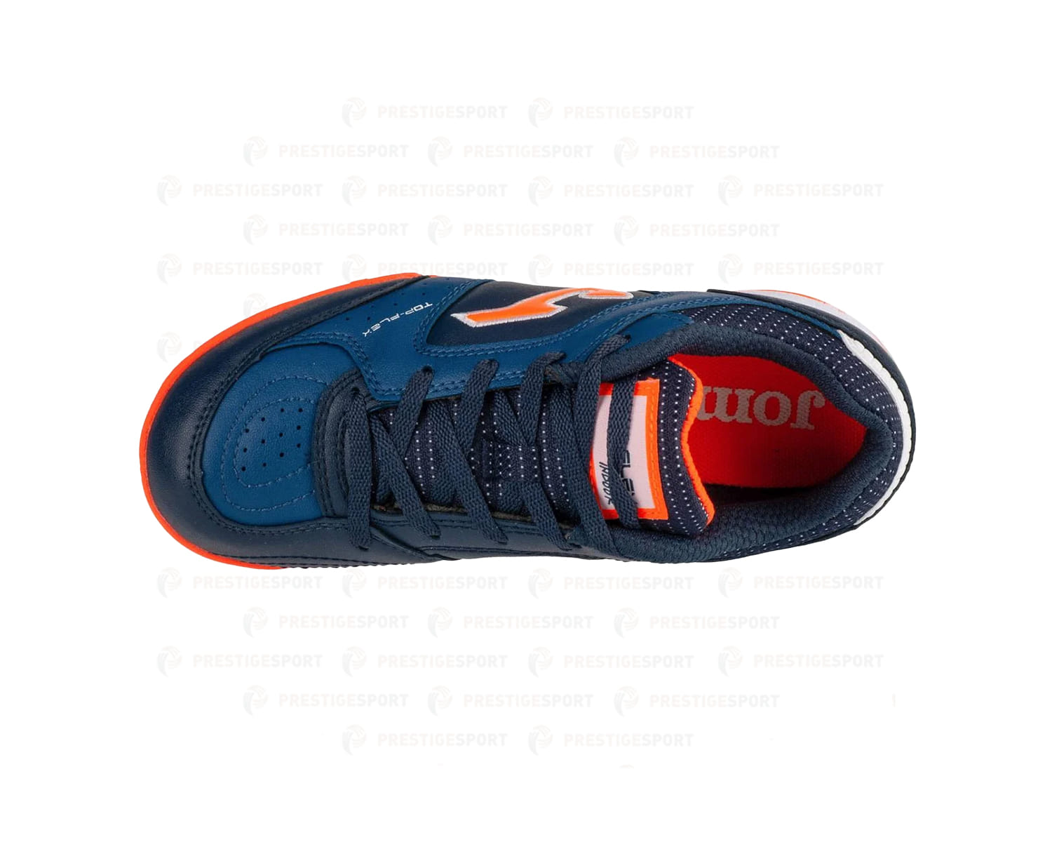 JOMA TOP FLEX JUNIOR 2433 BLU-ARANCIONE SCARPA CALCIO A 5 BAMBINO - immagine 2