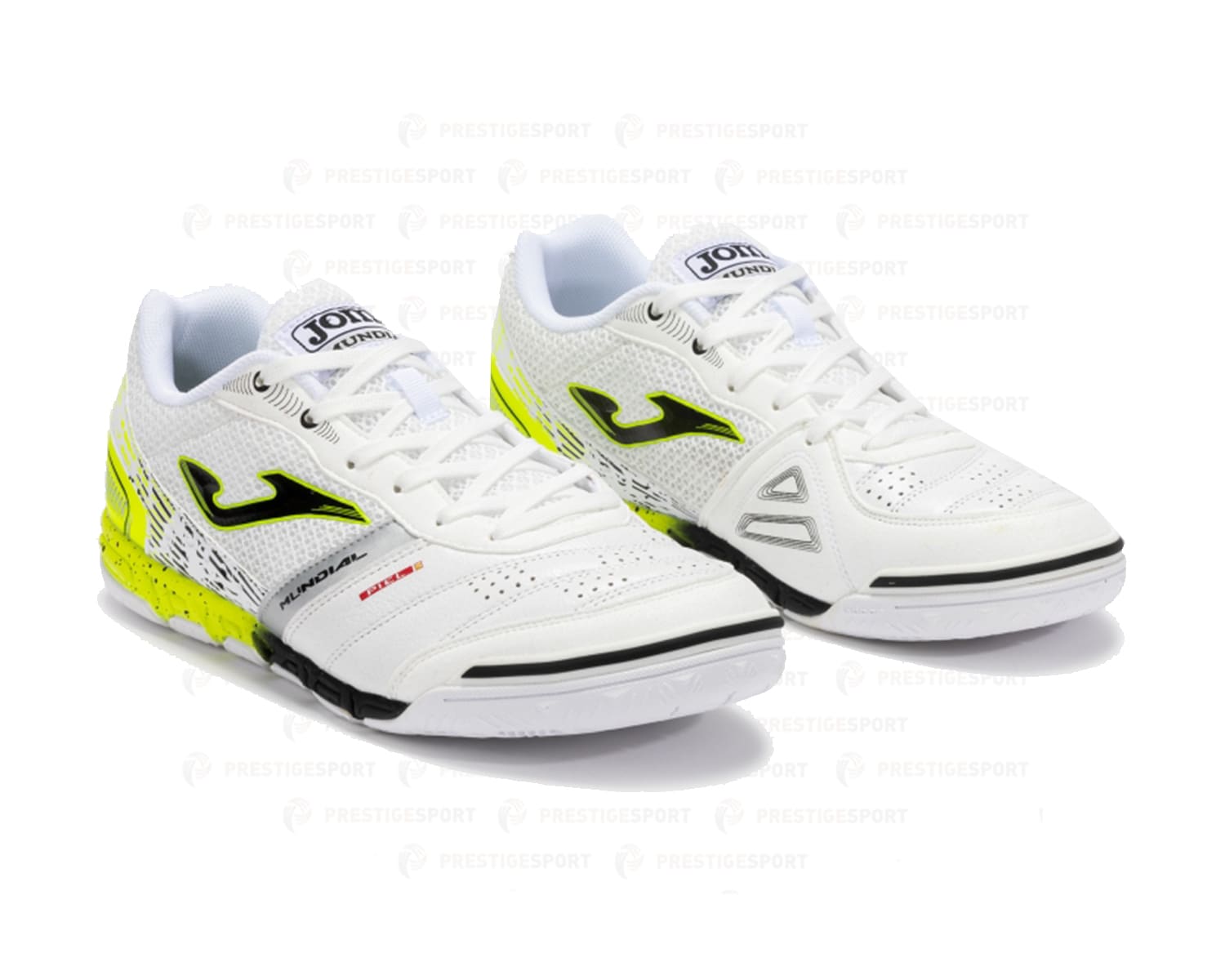 JOMA MUNDIAL 2502 BIANCO-GIALLO SCARPA FUTSAL - immagine 2