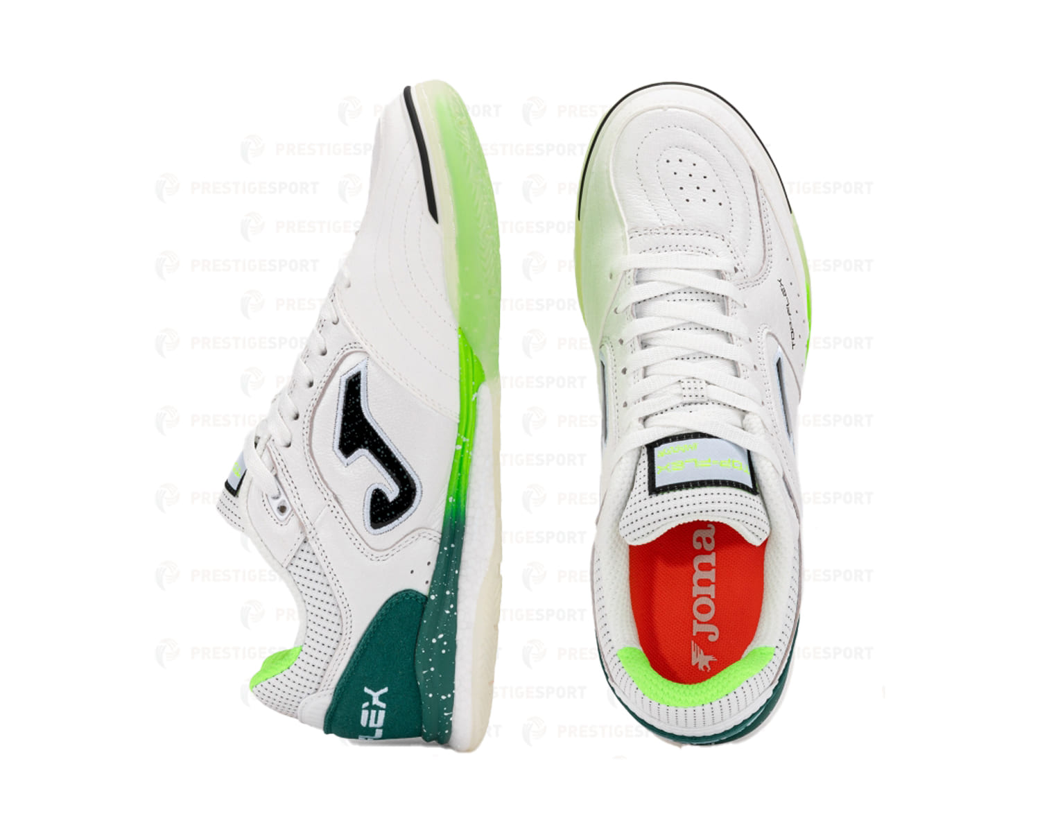 JOMA TOP FLEX REBOUND 2632 BIANCO-VERDE FUTSAL - immagine 3