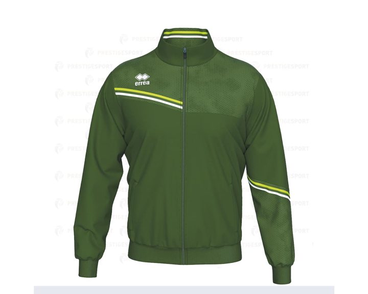 Giacchetto Tuta Erreà' Elton Verde Militare-Verde Fluo-Bianco