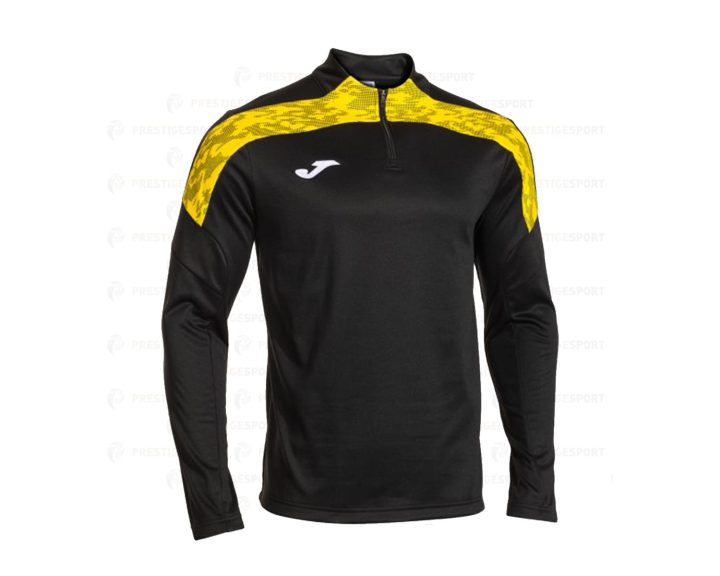 Felpa Mezza Zip Joma Championship VIII Nero-Giallo