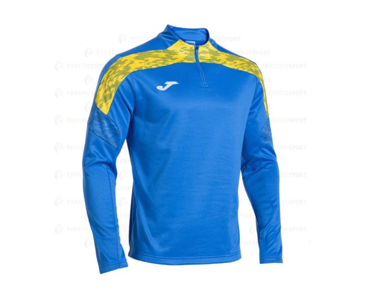 Felpa Mezza Zip Joma Championship VIII Royal-Giallo