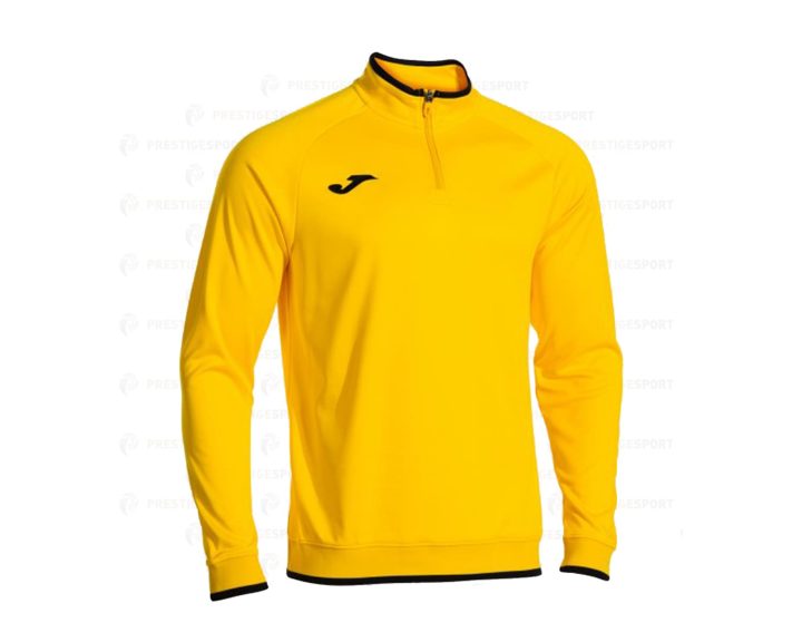 Felpa Mezza Zip Joma Combi Premium Giallo-Nero