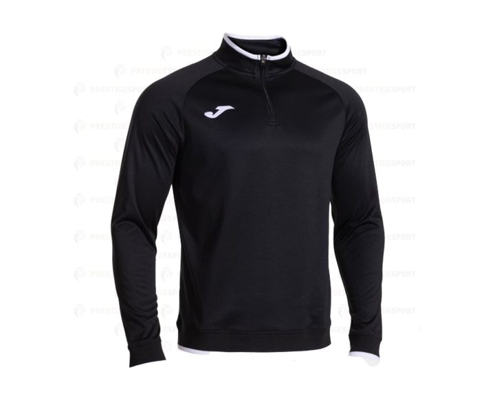 Felpa Mezza Zip Joma Combi Premium Nero-Bianco