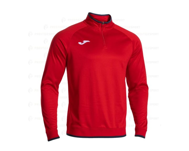 Felpa Mezza Zip Joma Combi Premium Rosso-Blu