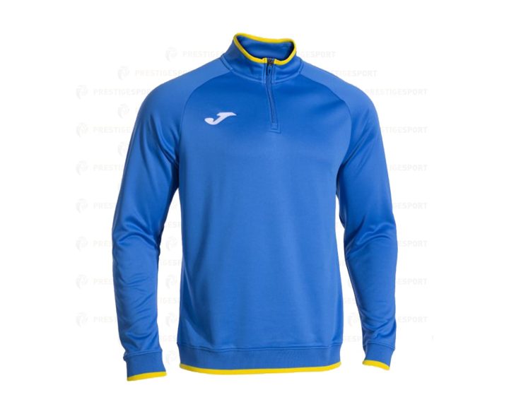 Felpa Mezza Zip Joma Combi Premium Royal-Giallo