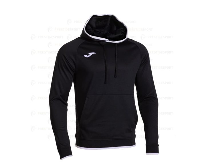 Felpa con Cappuccio Joma Combi Premium Nero-Bianco