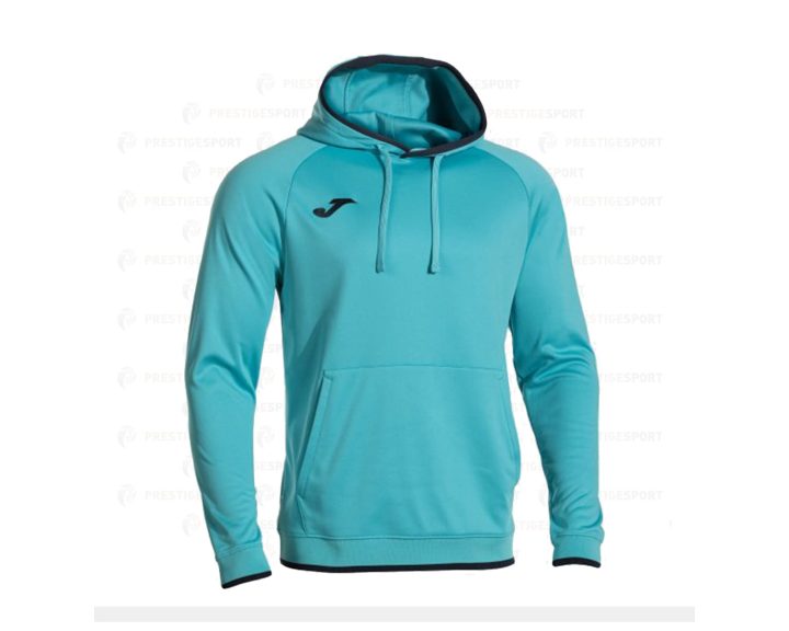 Felpa con Cappuccio Joma Combi Premium Turchese-Blu
