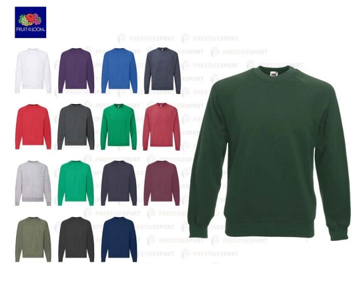 FRUIT OF THE LOOM RAGLAN 62216 FELPA GIROCOLLO