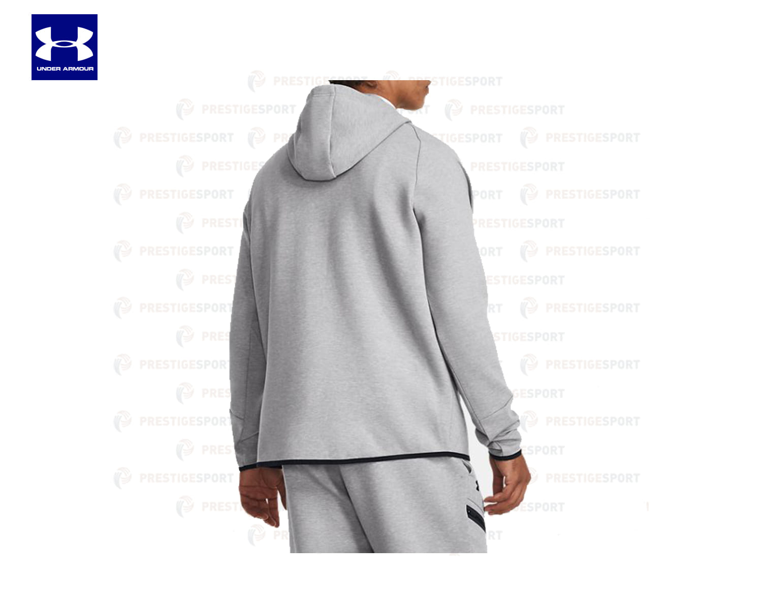 UNDER ARMOUR UNSTOPPABLE FLEECE FZ FELPA FULL ZIP GRIGIO