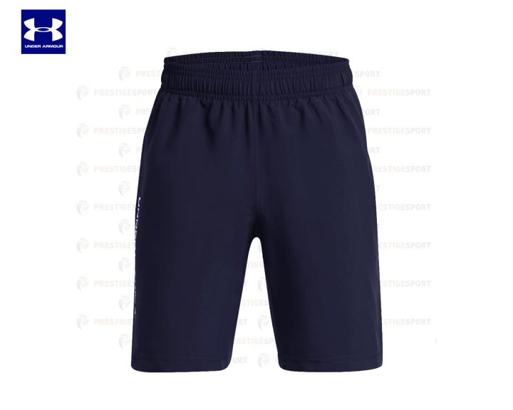 UNDER ARMOUR WOVEN WORDMARK PANTALONCINO BLU