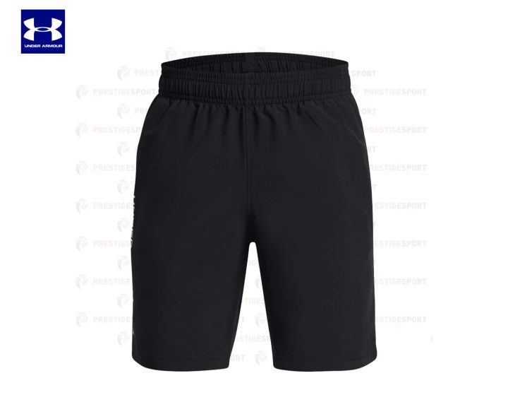 UNDER ARMOUR WOVEN WORDMARK PANTALONCINO NERO-GIALLO